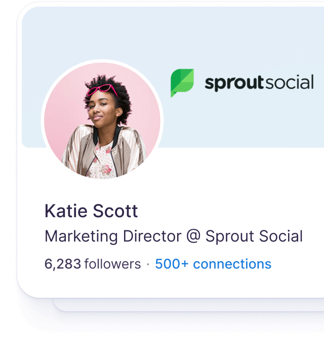 Linkedin profile card